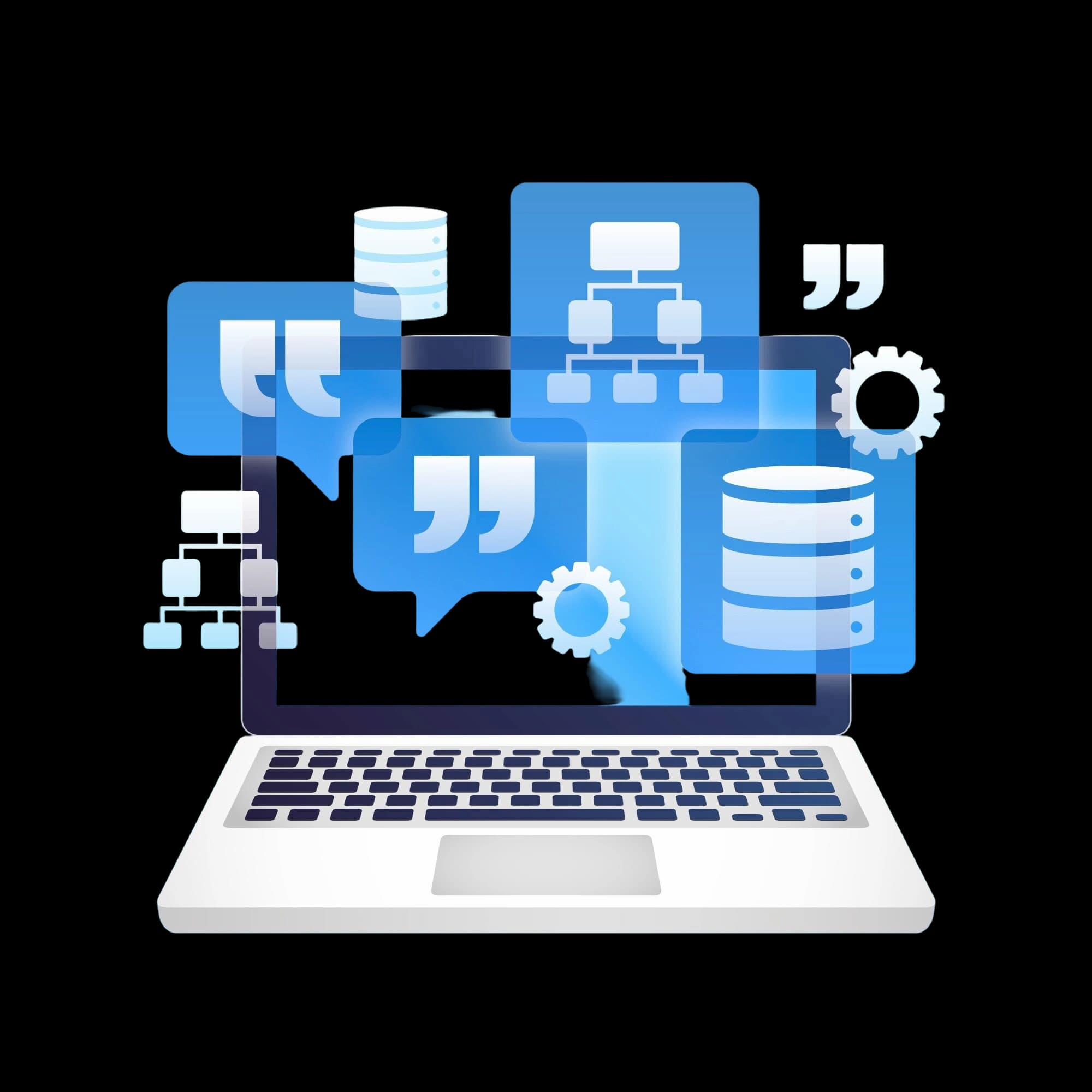 Laptop met screenshot van website